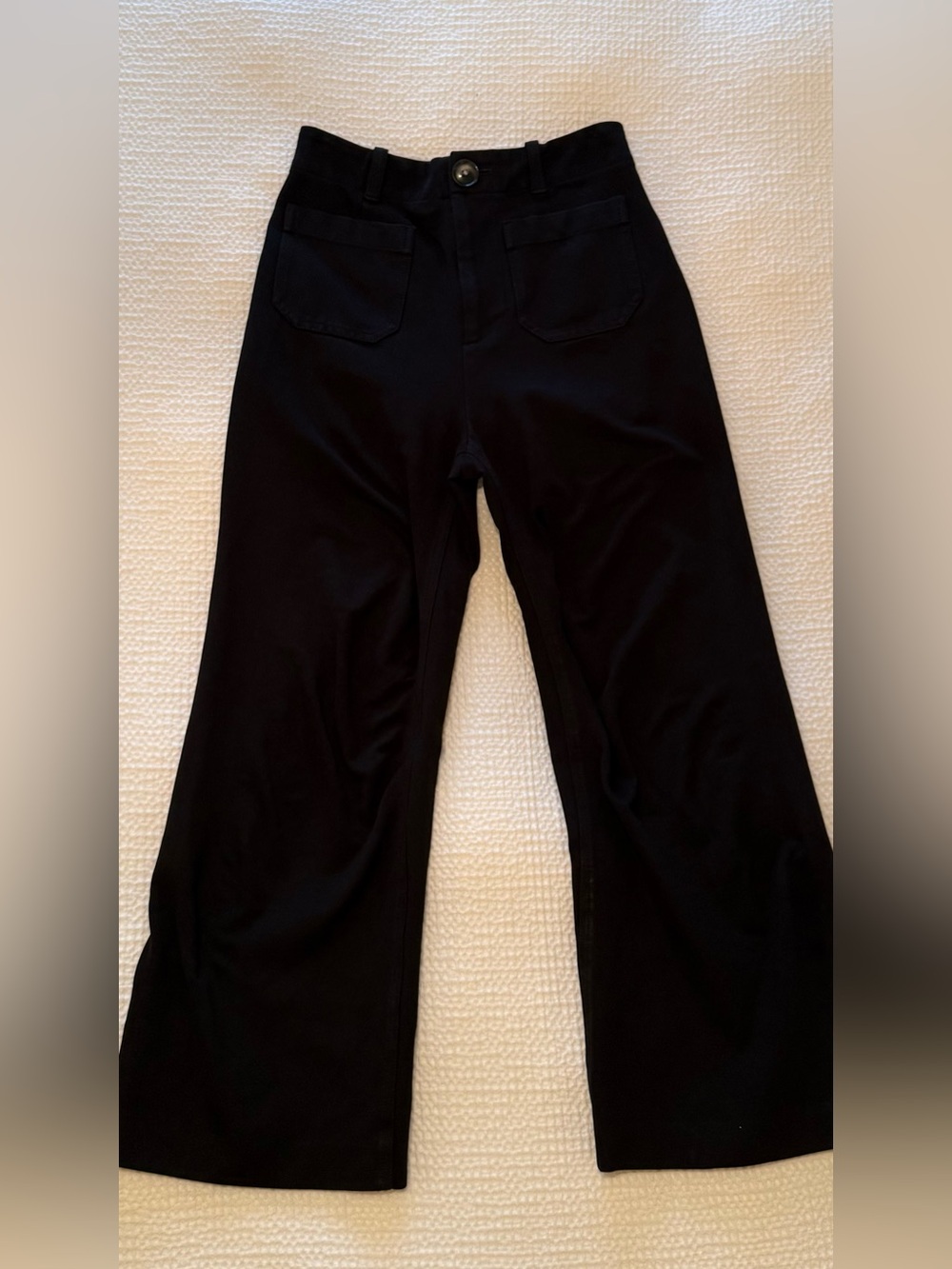 by Anthropologie | Black High-Waisted Wide-Leg Pants | Size 0